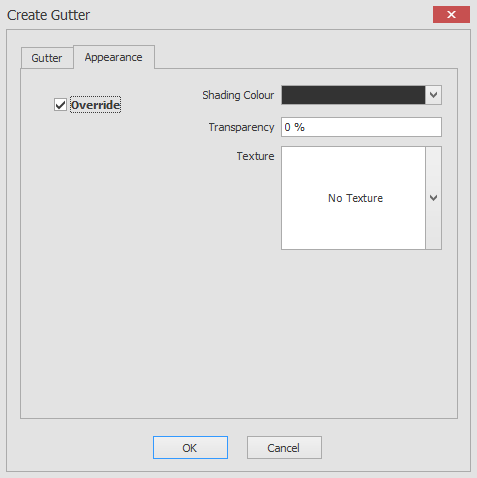 Create gutter appearance checked